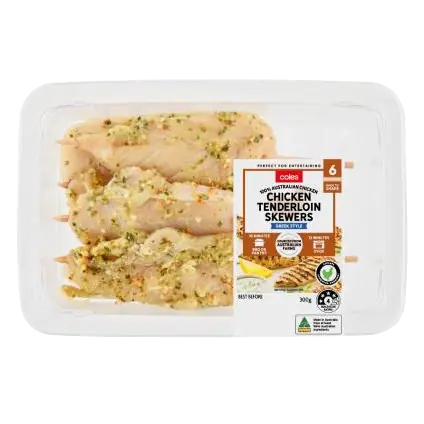 Entertaining Chicken Tenderlion Skewer Greek Style
