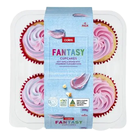 Fantasy Cupcakes 4 Pack
