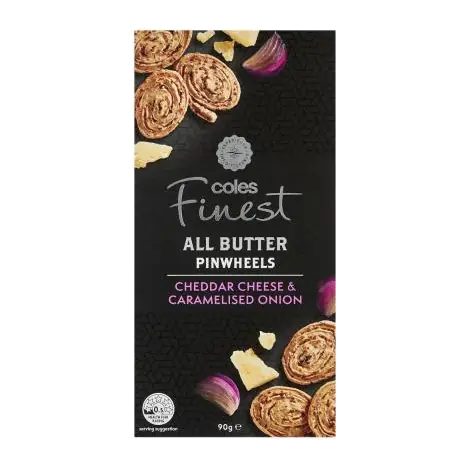 All Butter Cheese & Onion Pinwheel Crackers
