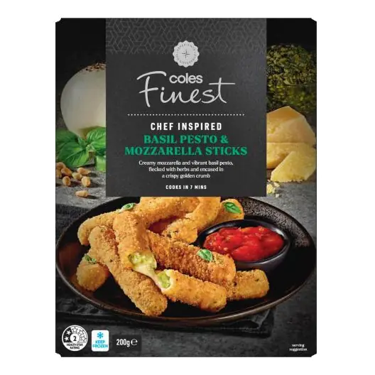 Basil Pesto & Mozzarella Sticks 10 Pack