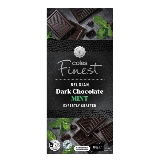 Belgian Dark Chocolate Block With Mint