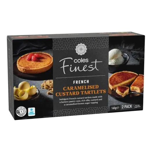 French Caramelised Custard Tartlets 2 Pack