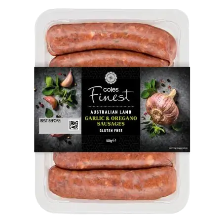 Lamb Garlic & Oregano Sausages