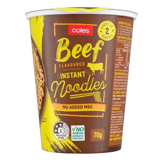 Flavoured Beef Noodle Cup