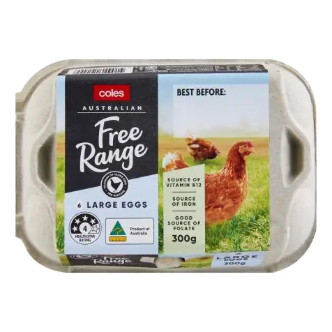 Free Range Eggs 6 Pack