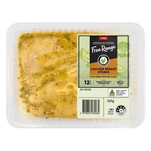 Free Range RSPCA Chicken Sweet Mustard Breast Fillet