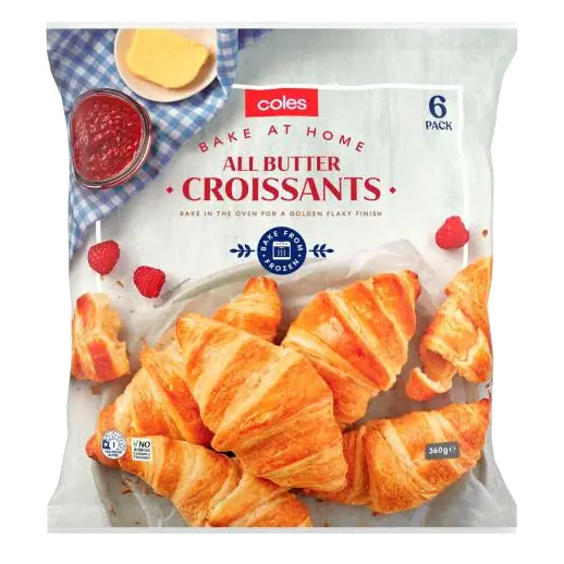 Frozen Bake At Home All Butter Croissants 6 Pack