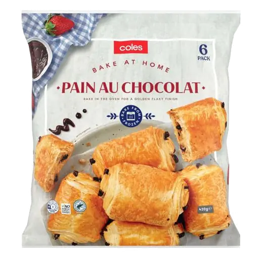 Frozen Bake At Home Pain Au Chocolat 6 Pack