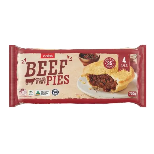 Frozen Meat Pies 4 Pack
