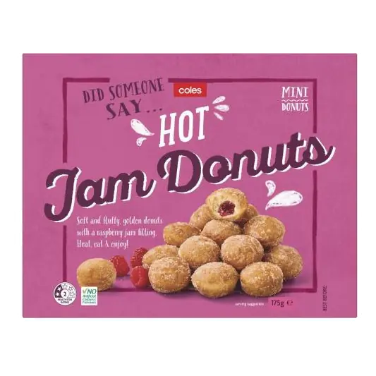 Frozen Mini Hot Jam Donuts
