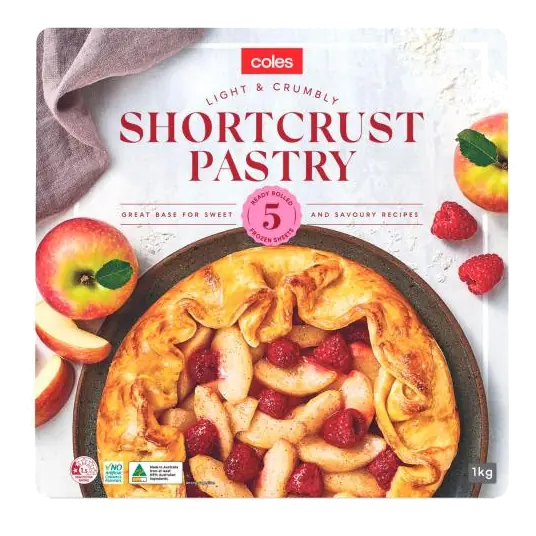 Frozen Shortcrust Pastry 5 Pack