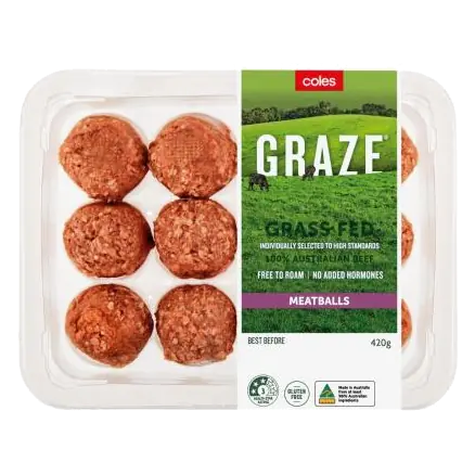 Graze Grass Fed Beef Meatballs
