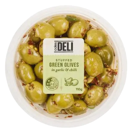 Green Olives Chilli & Garlic