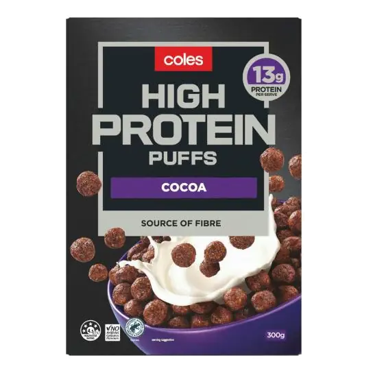 High Protein Cereal Puffs Cocoa
