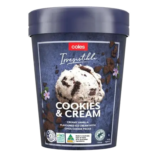 Irresistible Cookies & Cream