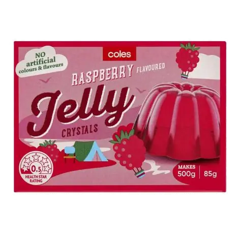 Jelly Crystals Raspberry Flavoured