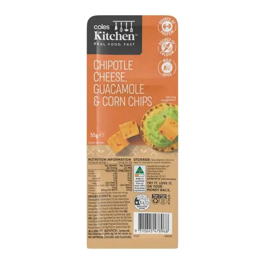 Chipotle Cheese Guacamole & Corn Chips
