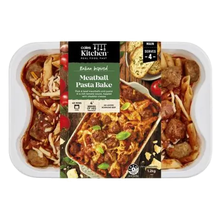 Family Meatball Pasta Bake