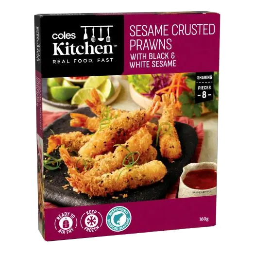 Kitchen Sesame Crusted Prawns