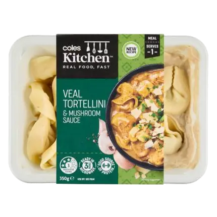 Veal Tortellini & Mushroom Sauce