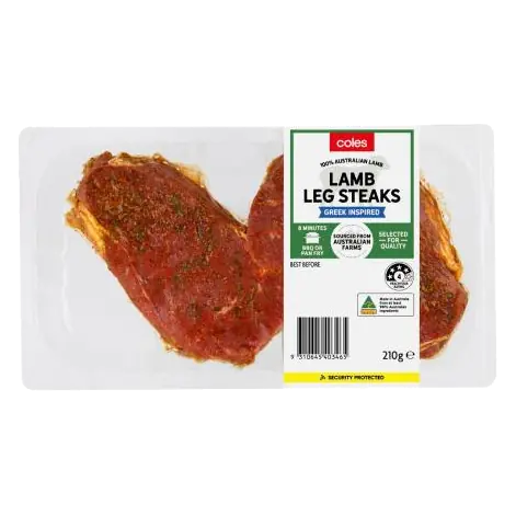 Lamb Leg Steak With Greek Style Marinade
