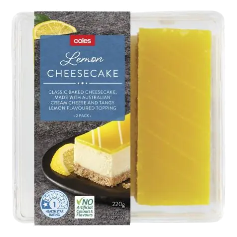Lemon Cheesecake Slices 2 Pack