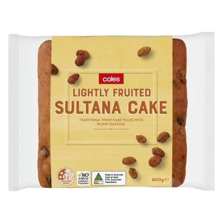 Lightly Fruited Sultana Cake