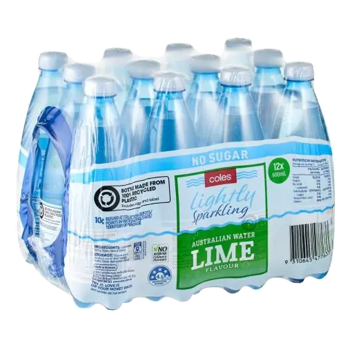 Lightly Sparkling Lime Flavoured Spring Water 12x500ml