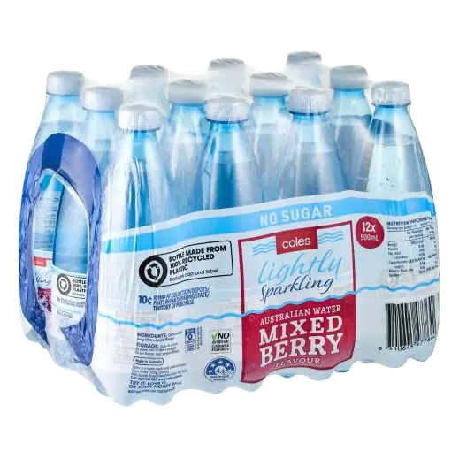 Lightly Sparkling Mixed Berry Flavoured Spring Water 12x500ml