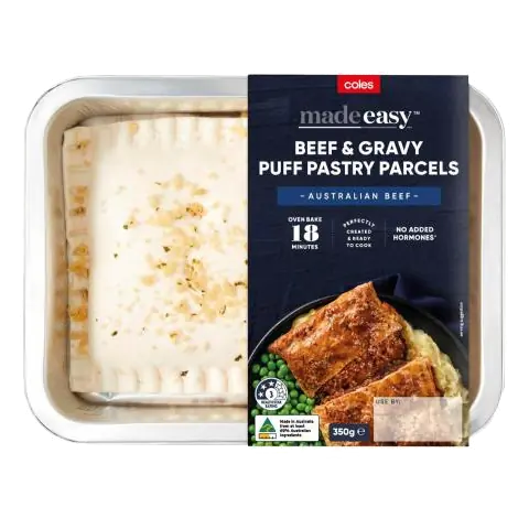Beef And Gravy Puff Pastry Parcel