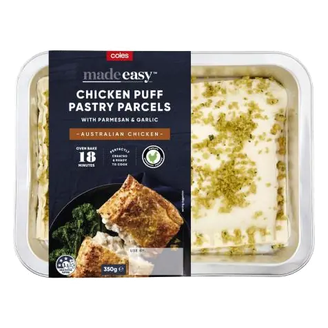 Chicken Puff Pastry Parcels With Parmesan & Garlic