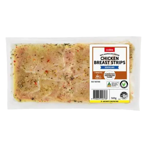 Chicken Strips In Souvlaki Seasoning