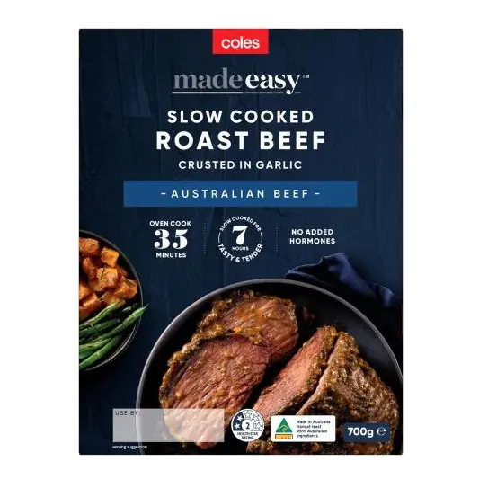 Roast Beef Crusted In Garlic