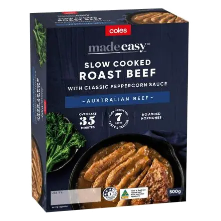 Roast Beef In Classic Peppercorn Sauce