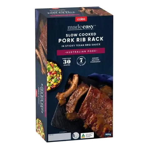 Slow Cooked Texan BBQ Pork Rib Rack