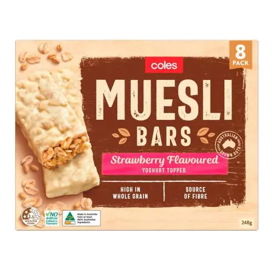 Muesli Bars Strawberry Yoghurt Top 8 Pack