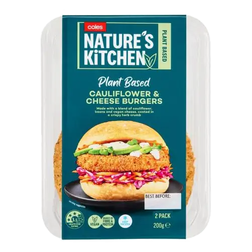Cauliflower & Cheese Burger 2 Pack