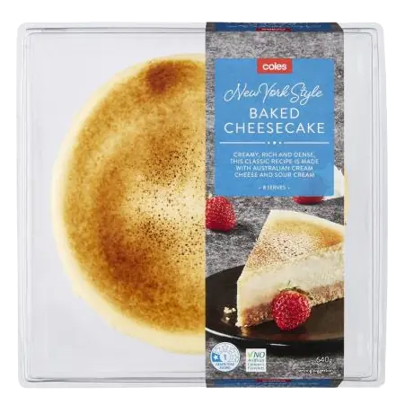 New York Style Baked Cheesecake