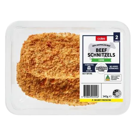 No Added Hormone Beef Steak Crumbed