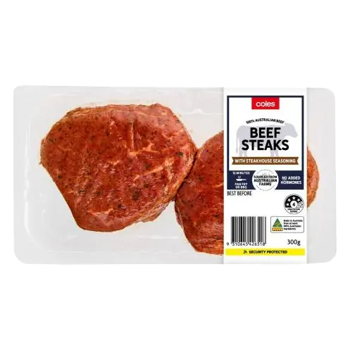 No Added Hormone Beef Steaks With Steakhouse Seasoning