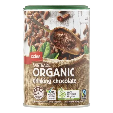 Fair Trade Organic Drinking Choc