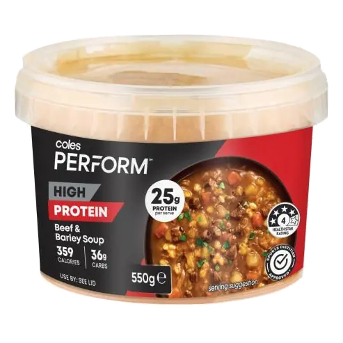 High Protein Beef & Barley Soup