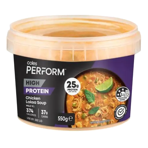 High Protein Chicken Laksa Soup