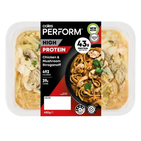 High Protein Chicken Stroganoff