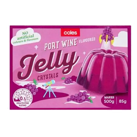 Port Wine Flavoured Jelly Crystals