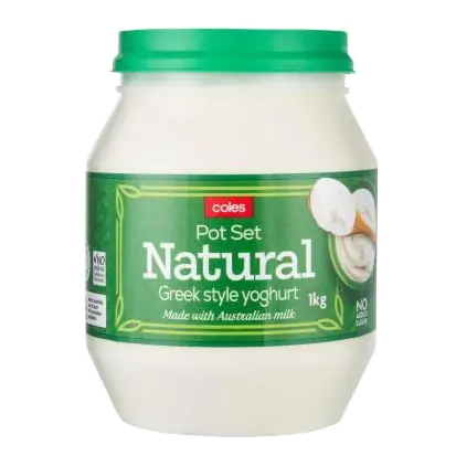 Pot Set Natural Greek Style Yoghurt