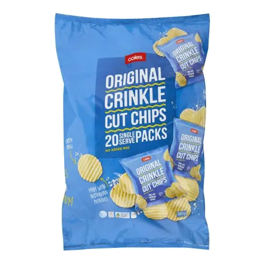 Potato Chips Crinkle Cut Original 20 Pack