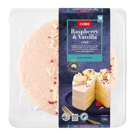 Raspberry & Vanilla Celebration Cake