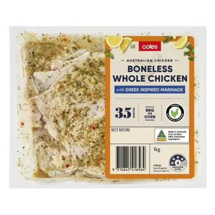 RSPCA Approved Chicken Whole Boneless With Greek Inspired Marinade
