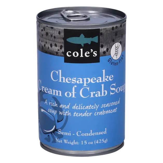 Semi-Condensed Gluten Free Chesapeake Cream of Crab Soup